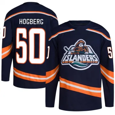 Navy Youth Marcus Hogberg Authentic New York Islanders Reverse Retro 2.0 Jersey