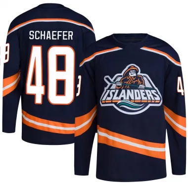 Navy Youth Matthew Schaefer Authentic New York Islanders Reverse Retro 2.0 Jersey