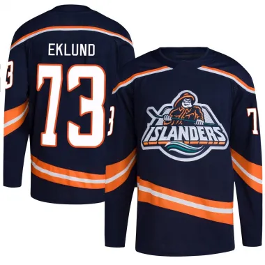 Navy Youth Victor Eklund Authentic New York Islanders Reverse Retro 2.0 Jersey