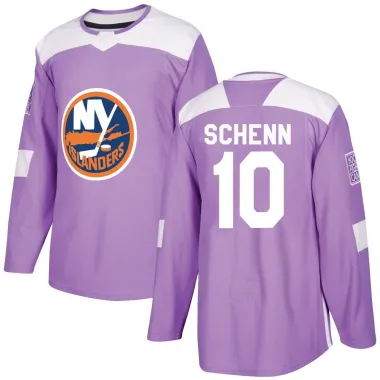 Purple Men's Brayden Schenn Authentic New York Islanders Fights Cancer Practice Jersey