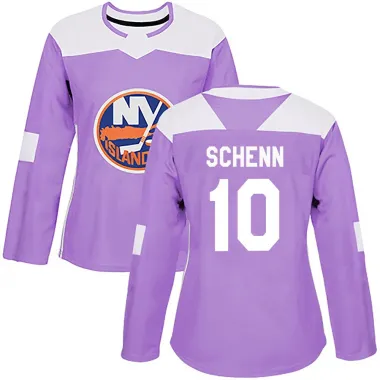 Purple Women's Brayden Schenn Authentic New York Islanders Fights Cancer Practice Jersey