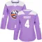 Purple Women's Carson Soucy Authentic New York Islanders Fights Cancer Practice Jersey