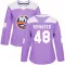 Purple Women's Matthew Schaefer Authentic New York Islanders Fights Cancer Practice Jersey
