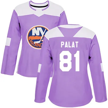 Purple Women's Ondrej Palat Authentic New York Islanders Fights Cancer Practice Jersey
