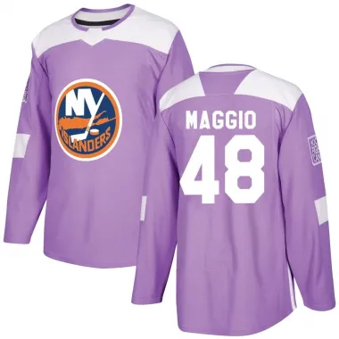 Purple Youth Matthew Maggio Authentic New York Islanders Fights Cancer Practice Jersey