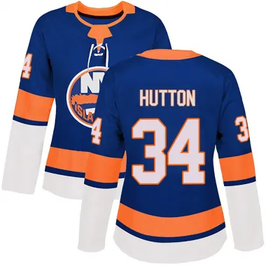 Royal Women's Grant Hutton Authentic New York Islanders Home Jersey