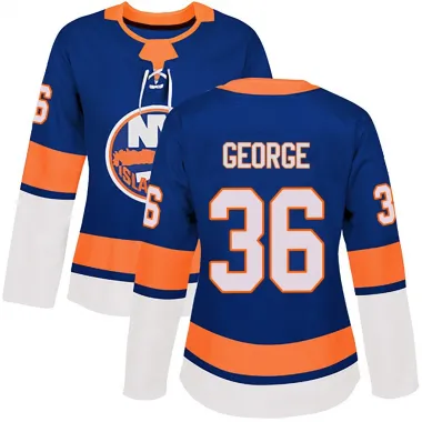 Royal Women's Isaiah George Authentic New York Islanders Home Jersey