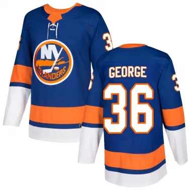 Royal Youth Isaiah George Authentic New York Islanders Home Jersey
