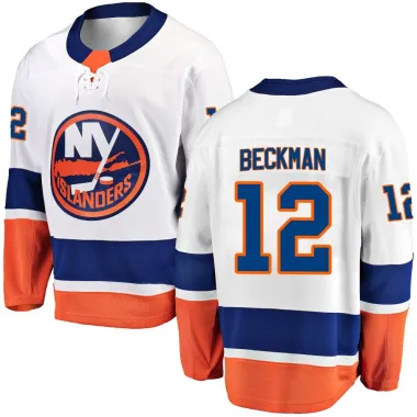 White Men's Adam Beckman Breakaway New York Islanders Away Jersey