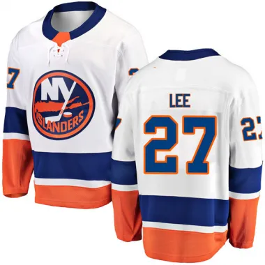 White Men's Anders Lee Breakaway New York Islanders Away Jersey