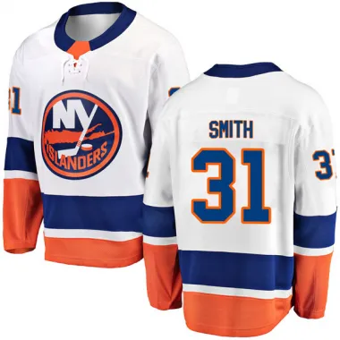 White Men's Billy Smith Breakaway New York Islanders Away Jersey