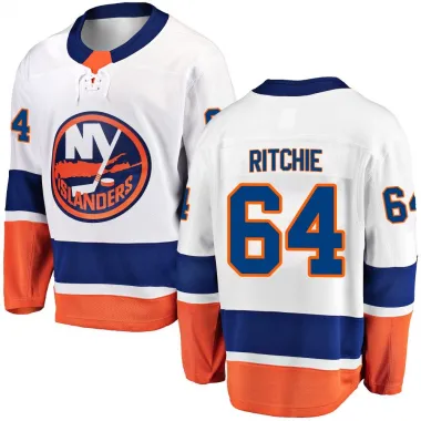 White Men's Calum Ritchie Breakaway New York Islanders Away Jersey