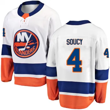 White Men's Carson Soucy Breakaway New York Islanders Away Jersey