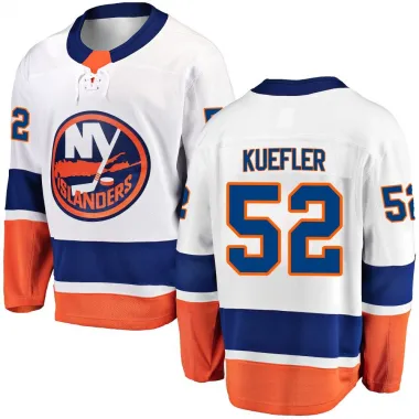 White Men's Daylan Kuefler Breakaway New York Islanders Away Jersey