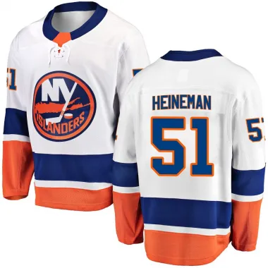 White Men's Emil Heineman Breakaway New York Islanders Away Jersey