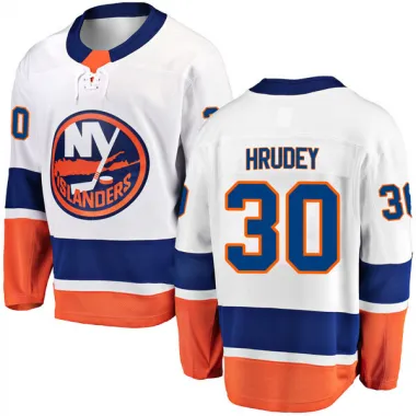 White Men's Kelly Hrudey Breakaway New York Islanders Away Jersey
