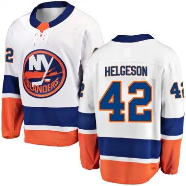 White Men's Seth Helgeson Breakaway New York Islanders Away Jersey