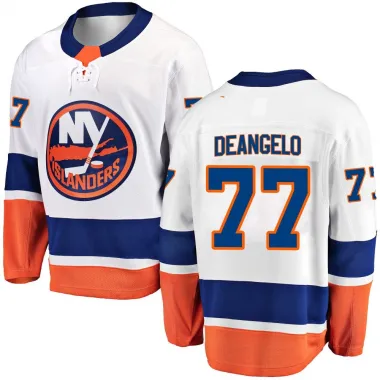 White Men's Tony DeAngelo Breakaway New York Islanders Away Jersey