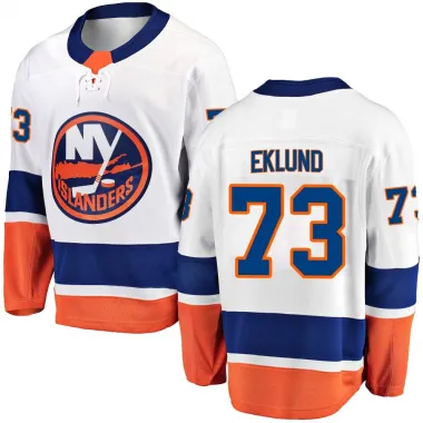 White Men's Victor Eklund Breakaway New York Islanders Away Jersey