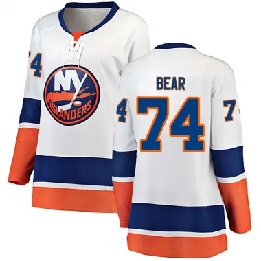 White Women's Ethan Bear Breakaway New York Islanders Away Jersey