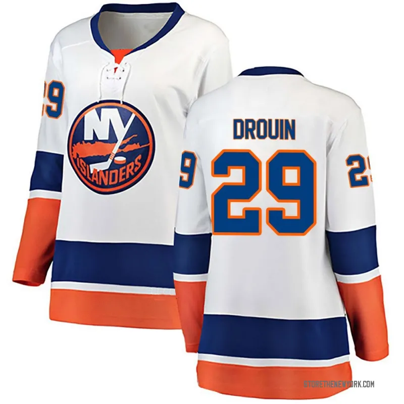 White Women's Jonathan Drouin Breakaway New York Islanders Away Jersey