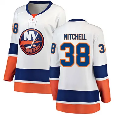 White Women's Travis Mitchell Breakaway New York Islanders Away Jersey