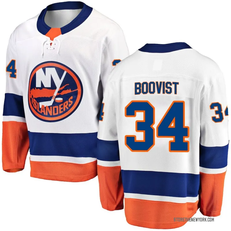 White Youth Adam Boqvist Breakaway New York Islanders Away Jersey