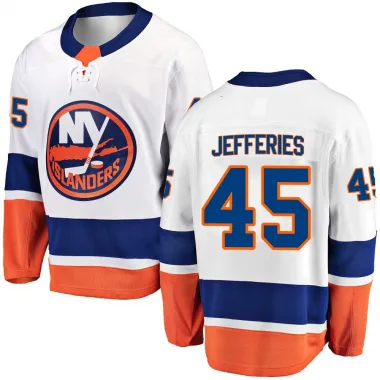White Youth Alex Jefferies Breakaway New York Islanders Away Jersey