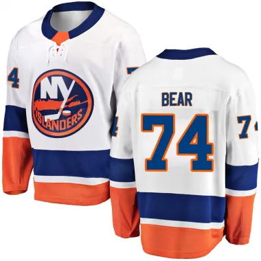 White Youth Ethan Bear Breakaway New York Islanders Away Jersey