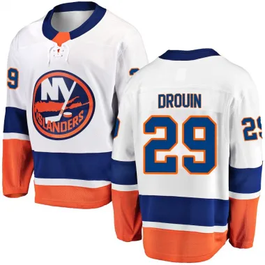 White Youth Jonathan Drouin Breakaway New York Islanders Away Jersey
