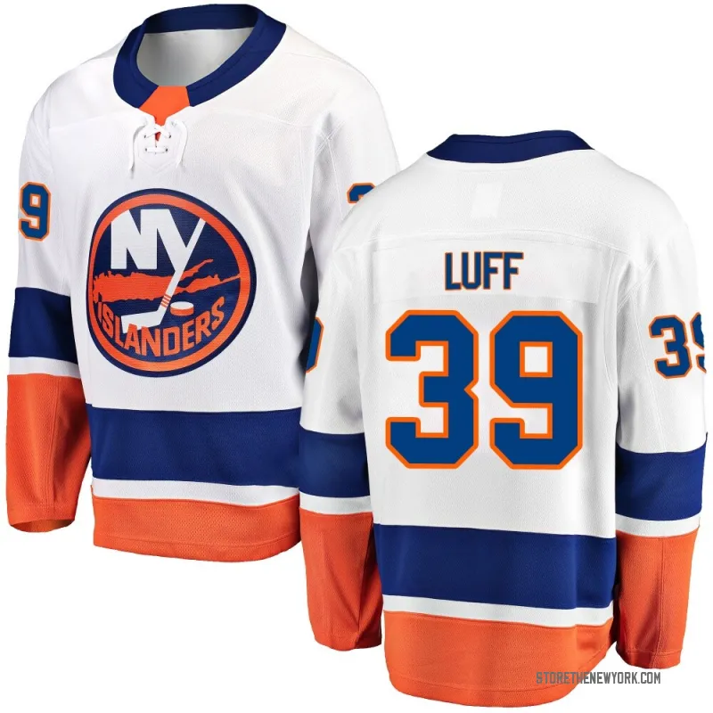 White Youth Matt Luff Breakaway New York Islanders Away Jersey