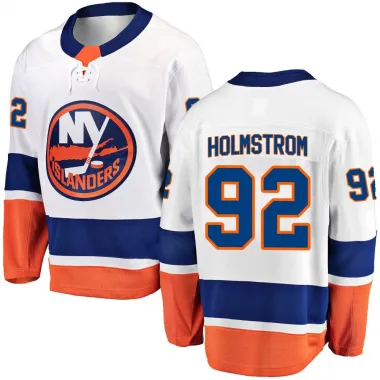 White Youth Simon Holmstrom Breakaway New York Islanders Away Jersey