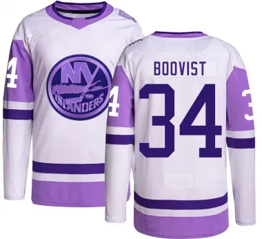 Men's Adam Boqvist Authentic New York Islanders Hockey Fights Cancer Jersey