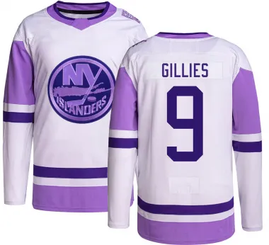 Men's Clark Gillies Authentic New York Islanders Hockey Fights Cancer Jersey