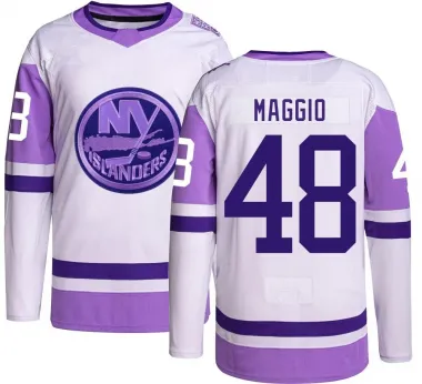 Men's Matthew Maggio Authentic New York Islanders Hockey Fights Cancer Jersey