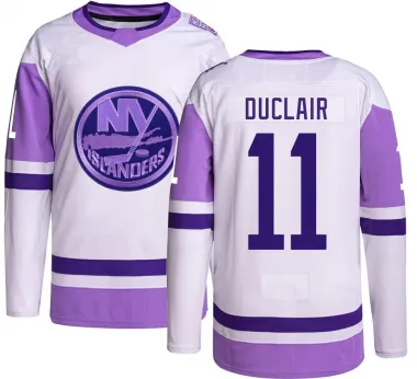 Youth Anthony Duclair Authentic New York Islanders Hockey Fights Cancer Jersey