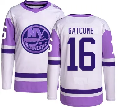 Youth Marc Gatcomb Authentic New York Islanders Hockey Fights Cancer Jersey