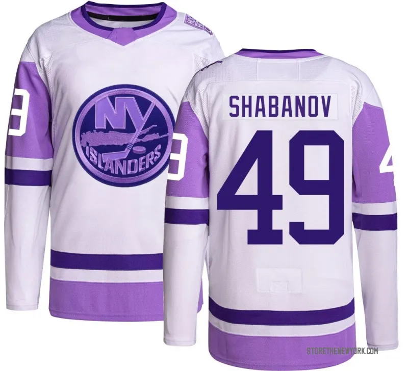 Youth Maxim Shabanov Authentic New York Islanders Hockey Fights Cancer Jersey