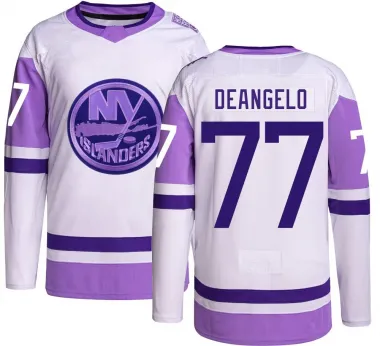 Youth Tony DeAngelo Authentic New York Islanders Hockey Fights Cancer Jersey