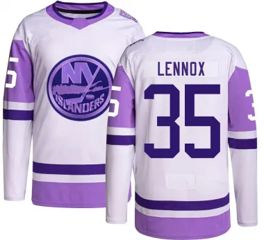 Youth Tristan Lennox Authentic New York Islanders Hockey Fights Cancer Jersey